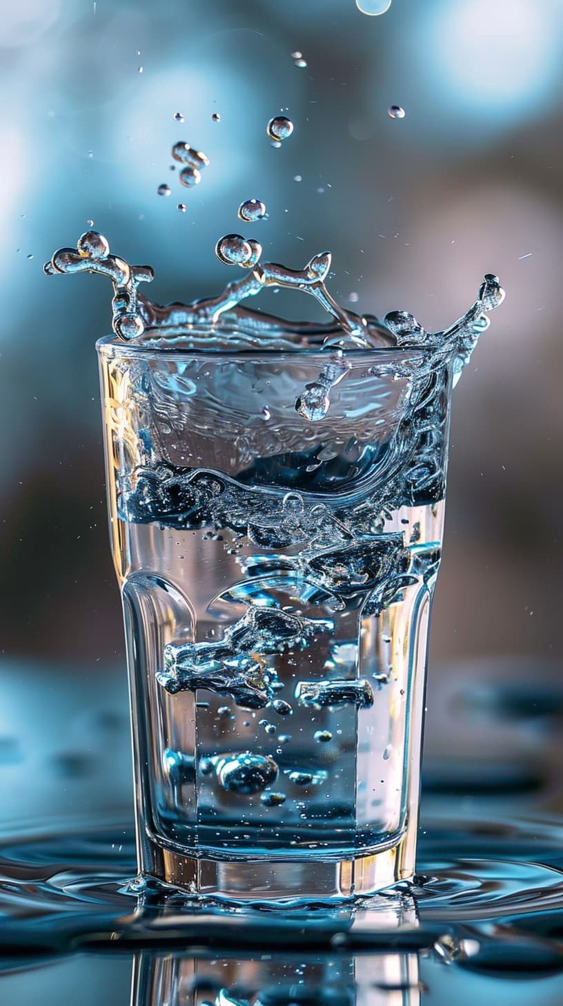 Splash czystej wody